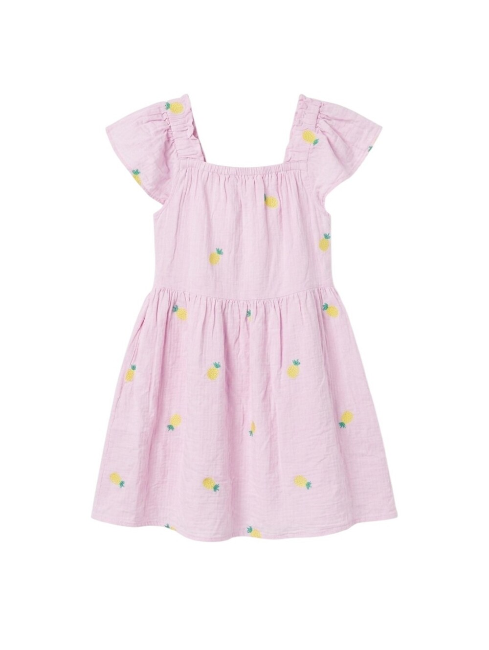 NEW Cat & Jack Kids Purple Pink Pineapple Sundress Summer Dress Girl Girls Med 8